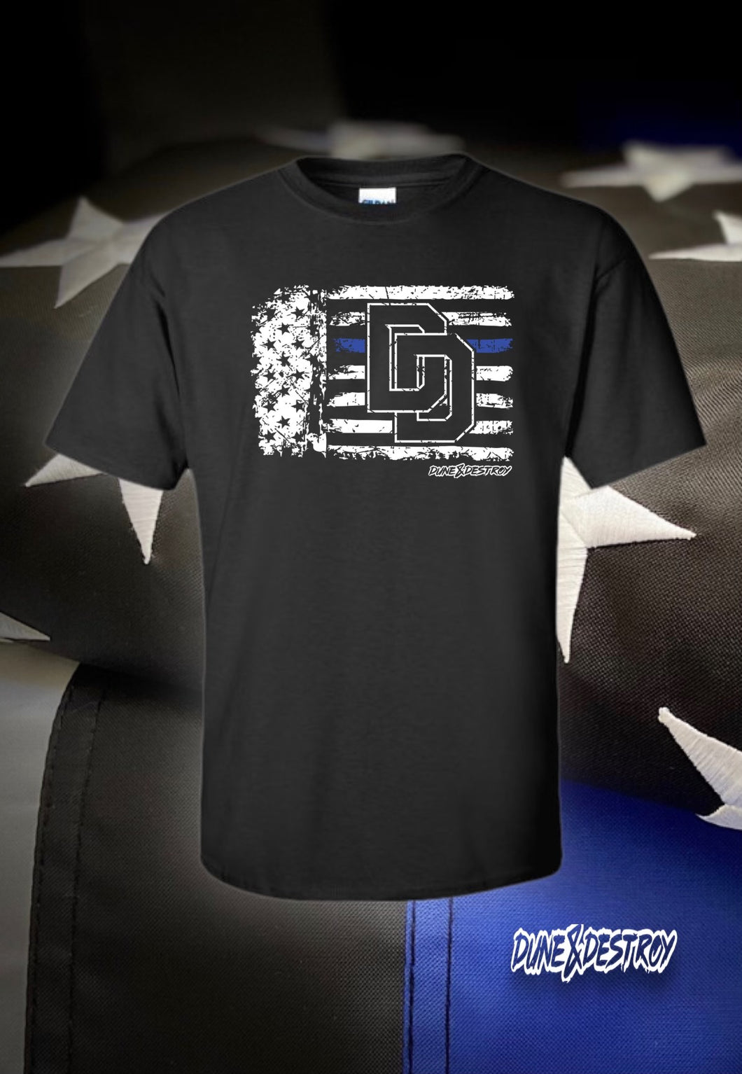 Dune and Destroy “THIN BLUE LINE” Tee